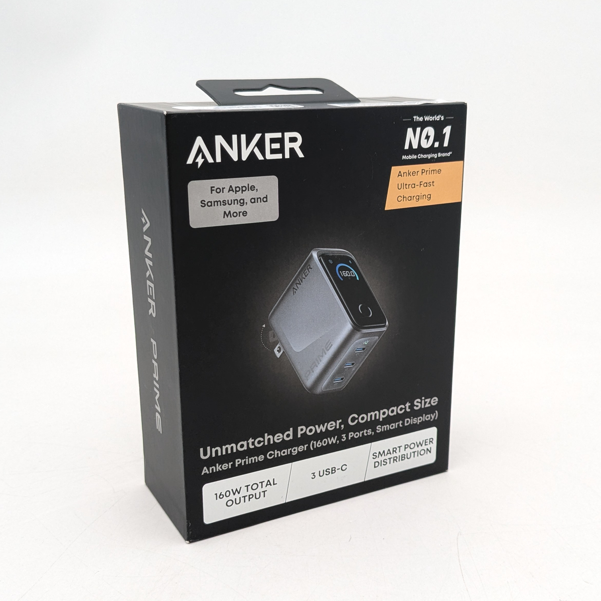 R*様 新品未使用 Anker Prime Charger 160W 13,49 Anker Prime 160W 3-Port GaN USB-C Charger with Smart Display for