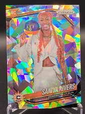 2025 Panini Silver Cracked Ice Prizm Rookie Saniya Rivers #150 Connecticut Sun