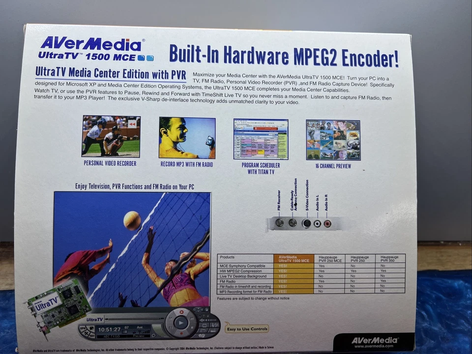 AverMedia UltraTV 1500MCE Capture Audio & Video Transfer To Any Device New - Image 4 of 4