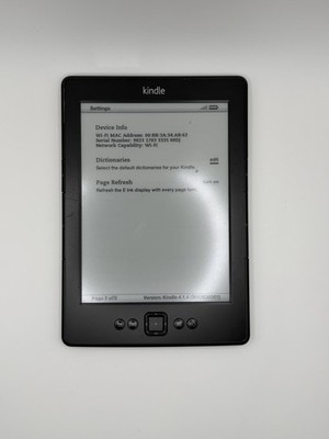 Amazon Kindle 4th Generation, 2GB Black Tablet e-book Reader D01100