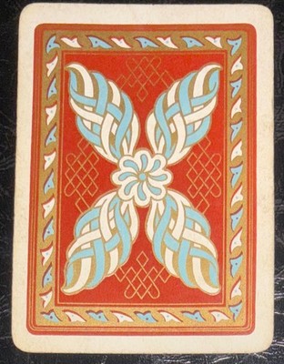 EW448 Swap Playing Card 1 OLD ENGLISH WIDE  FLOWERS & PATTERNS