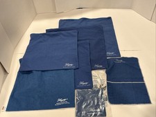 Lot of 7 Hagerty Silversmith's Anti Tarnish Cloth Storage Bags Multiple Sizes