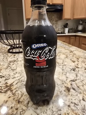 Coca-Cola Oreo Creations Zero Sugar Cola Cookie Flavor Soda Bottle. 50 Available