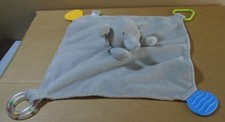 Modern Baby Gray Elephant Lovie Lovey Security Blanket sa