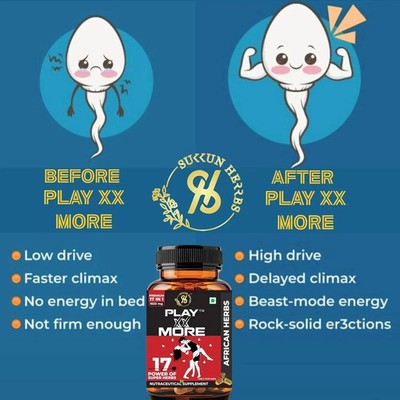 Play XX More African Herbs Nutraceutical Supplement For Men Free Shipping