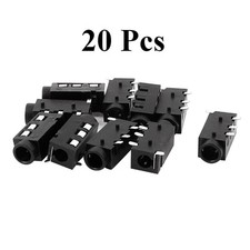 20Pcs 4Pin Female 3.5mm Stereo Jack Headphones MIC Audio Socket Adapter