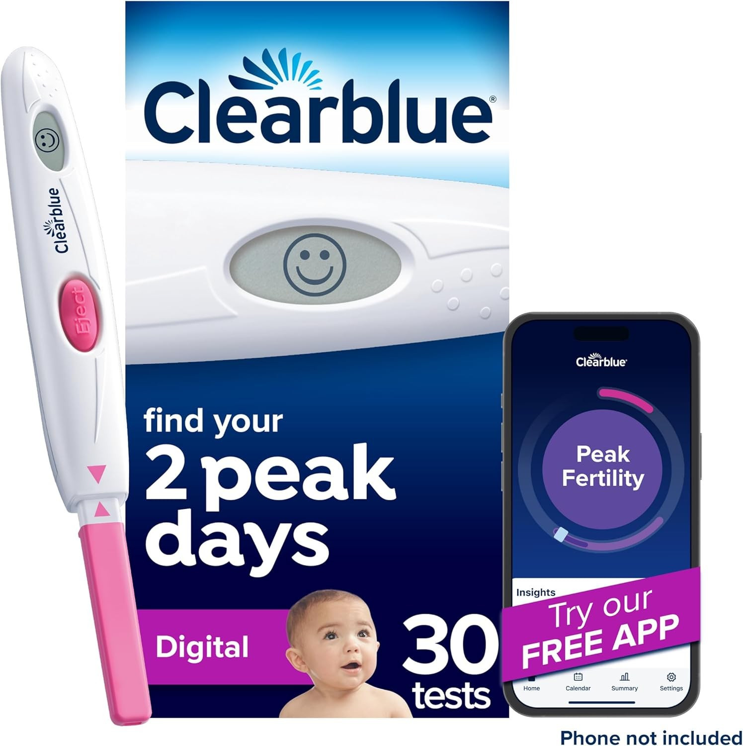 Clearblue 99% Advanced Digital Ovulation Tests, Double Your Chances, 30 Tests - Image 15