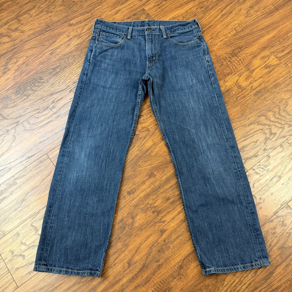 Levis 569 Jeans Mens 32 (Fits 31x29) Blue Straight Loose Dark Wash