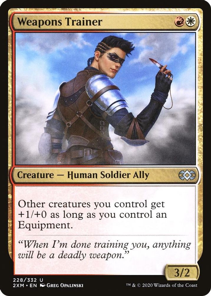 2020 Magic: The Gathering: Double Masters - Weapons Trainer (#228, U, Near Mint)