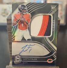 🔥2021 Panini Spectra Justin Fields Rookie #138 Celestial Prizm /99 Bears🔥