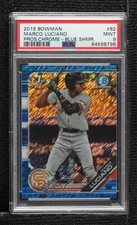 2019 Bowman Chrome Prospects Blue Shimmer Refractor Marco Luciano PSA 9 1p1z