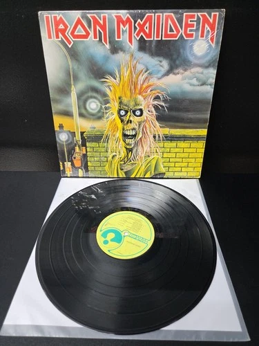 Iron Maiden Self Titled Lp Vinyl OG 1st 1980 Press W/Shrink EX/EX Wax
