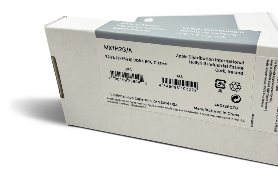 New Genuine Apple 192GB (12x16GB) DDR4 2933MHz RAM Memory Kit for Mac Pro 2019 - Image 3 of 4