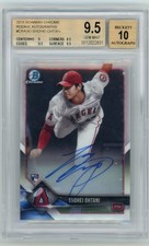 BGS 9.5 2018 Bowman Chrome Shohei Ohtani On Card Auto Pitching RC Angels