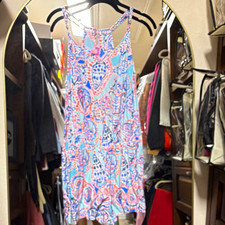 Lilly Pulitzer Romper Women s M Multicolor Paisley Sleeveless Stretch EUC