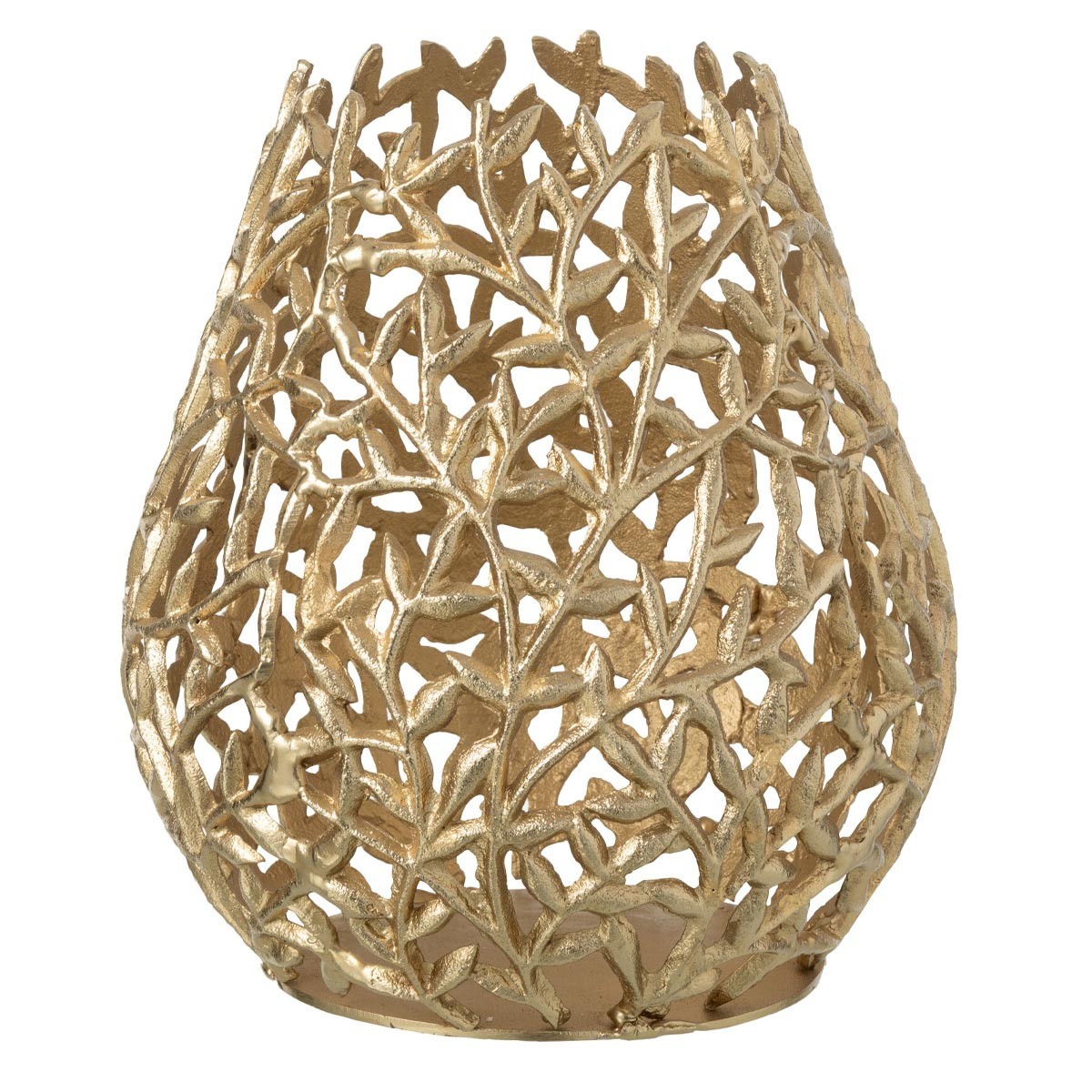 Vase en métal Diann 33cm doré idéal pour centre de table de salon
