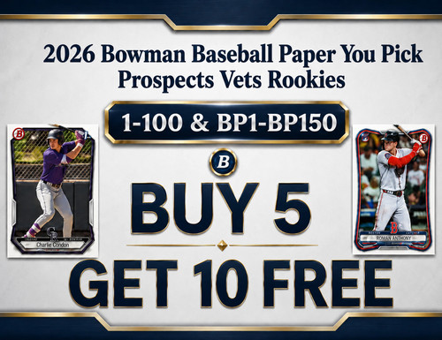 2026 Bowman Baseball Base & Prospects 1-100 BP1-BP150 You Pick Complete Your Set