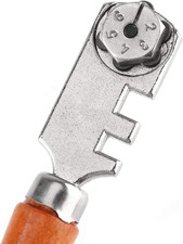 Glass Cutter, Glass Bottle Cutter 30MM Professional Six Wheel Glass Cutter Cr...