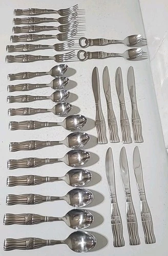 Vintage Coca-Cola 26pc Gibson Silverware Set, forks, Spoons,  Knifes