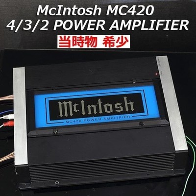 McIntosh MC420 POWER AMPLIFIER Audio Equipment 4 Channels × 50W Power  Used