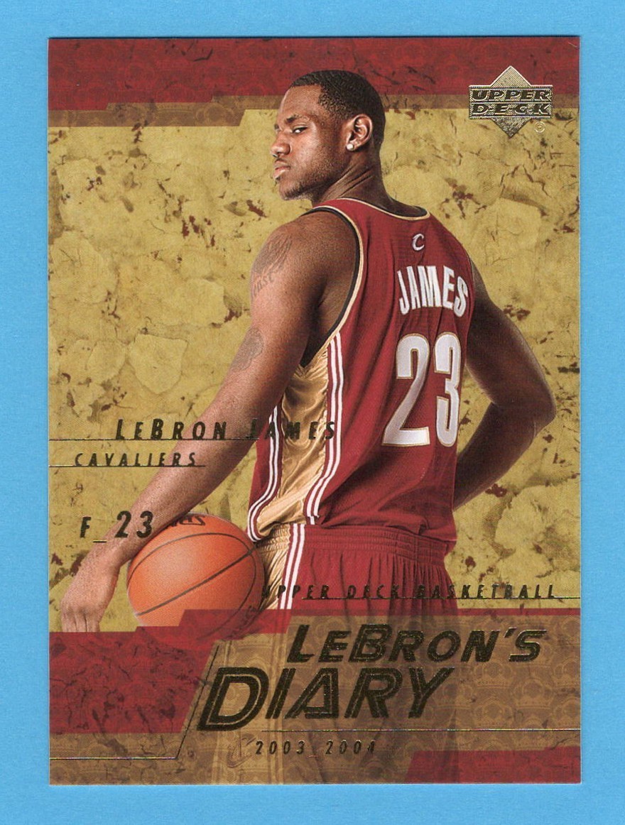 2003-04 Upper Deck - Lebron's Diary  Lebron James #LJ9 Rookie Season