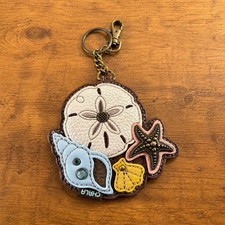 Chala Sea Life Coin Purse Keychain Leather Sa...