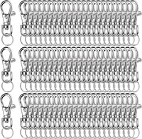 SchlüSselring Set 240 StüCk Karabiner SchlüSselanhäNger Silber FüR SchlüSselbund