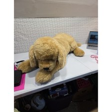 Giant Douglas Golden Retriever Plush Dog Stuffed Animal Laying Down Puppy 42"