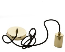 Tür Lampe Gold Draht Schwarz Iron Pendant Light -