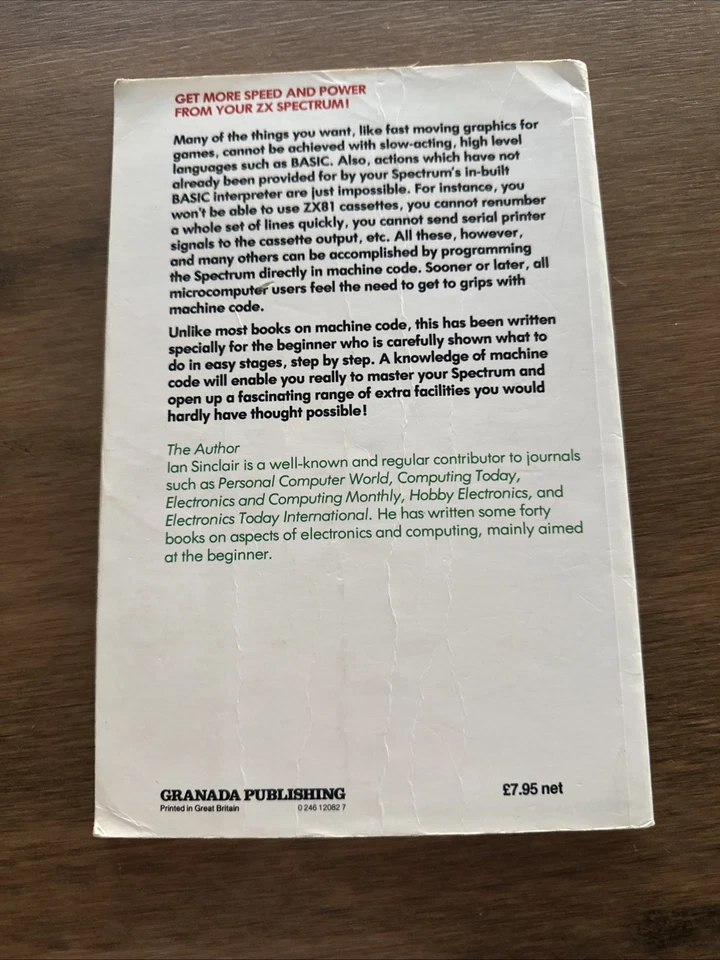 Introducing Spectrum Machine Code Book - Ian Sinclair - 150 Pages - GC - Image 2 of 4