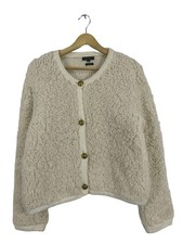 MASSIMO DUTTI Cardigan Damen Jacke Gr. DE 38 creme Casual-Look