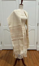 Bohemian Handloom strapless dress and rebozo/shawl.
