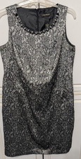 Lane Bryant Dress Sleeveless Lace Beaded Neck Party Event Women Size 18 GG-18