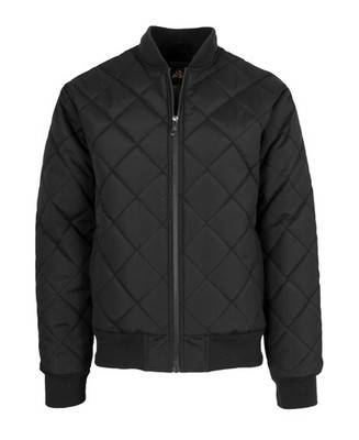 GALAXY BY HARVIC DIAMOND QUILTED BOMBER JACKET WATER RESISTANT - SMALL - BLACK