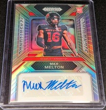 2024 Panini Prizm Draft Picks - Sensational Signatures Max Melton #SS-MMN Silver