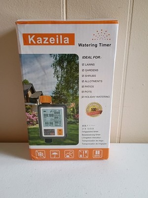 Kazeila Automatic Watering Timer Programmable Irrigation LCD Display Brand New