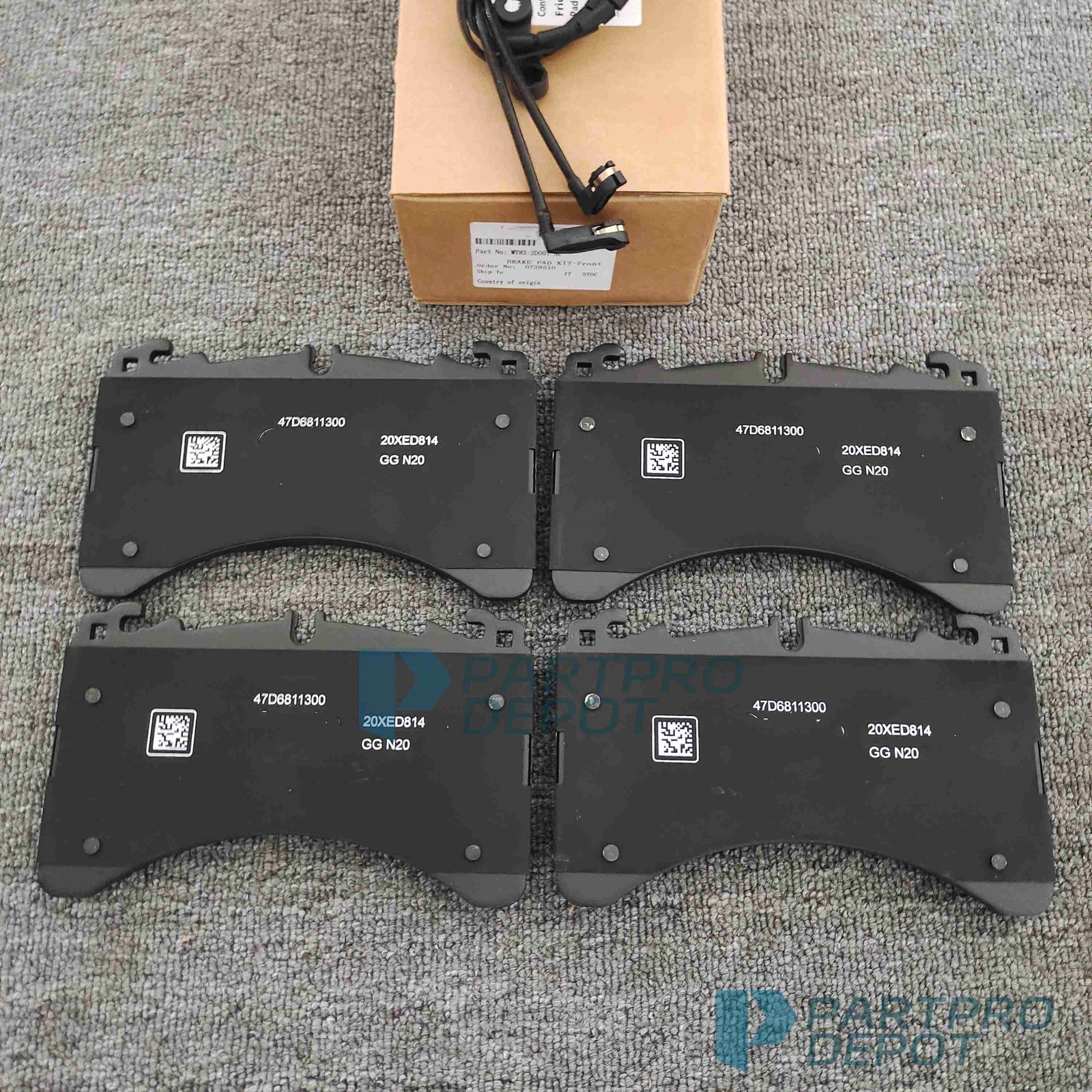 NEW  Front & Rear Brake Pad Kit For Aston Martin DBX, + FREE SENSOR
