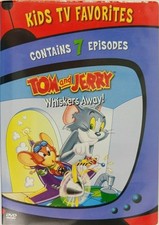 Vintage DVD Tom and Jerry: Whiskers Away! Kids TV Favorites 7 Cartoon Episodes