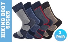 3 Pairs Mens Thermal Hiking Boot Socks Thick Winter Warm Adults Walking