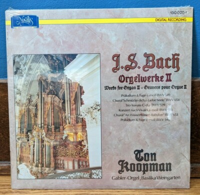 J.S. Bach Orgelwerke II Ton Koopman Works for Organ Novalis 1988 Record LP