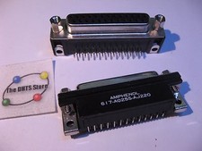 D-Sub 25 Pin Female Connector Right Angle PCB Amphenol 617-A025S-AJ220 NOS Qty 2