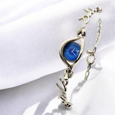 Salvador Dali アイオブタイム【ジャンク品】 Excellent] Salvador Dali eye of time analog silver color