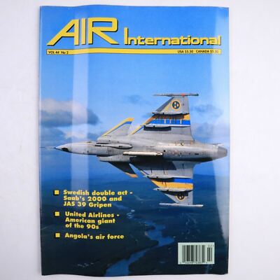 Air International Magazine February 1993 Saab's 2000 And JAS 39 Gripen