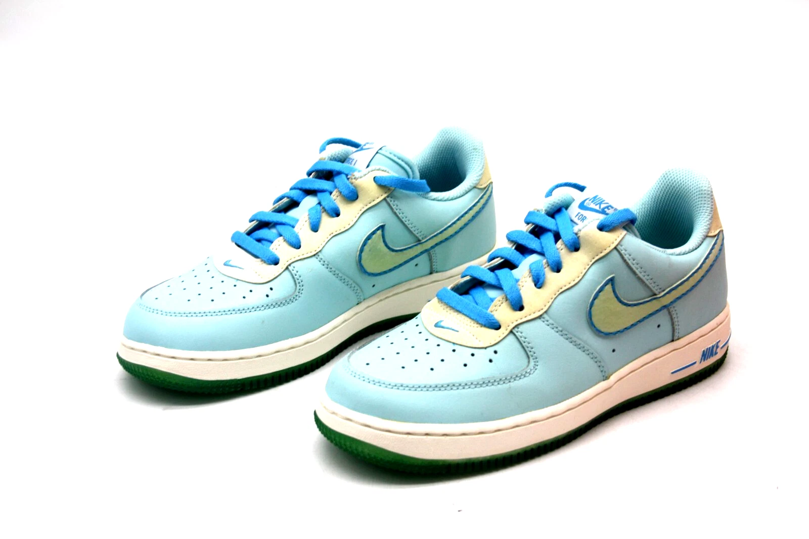 NIKE AIR FORCE 1 LOW PS LITTLE KIDS TAGLIA 314220 431 GLACIER ICE GREEN VIVID BL