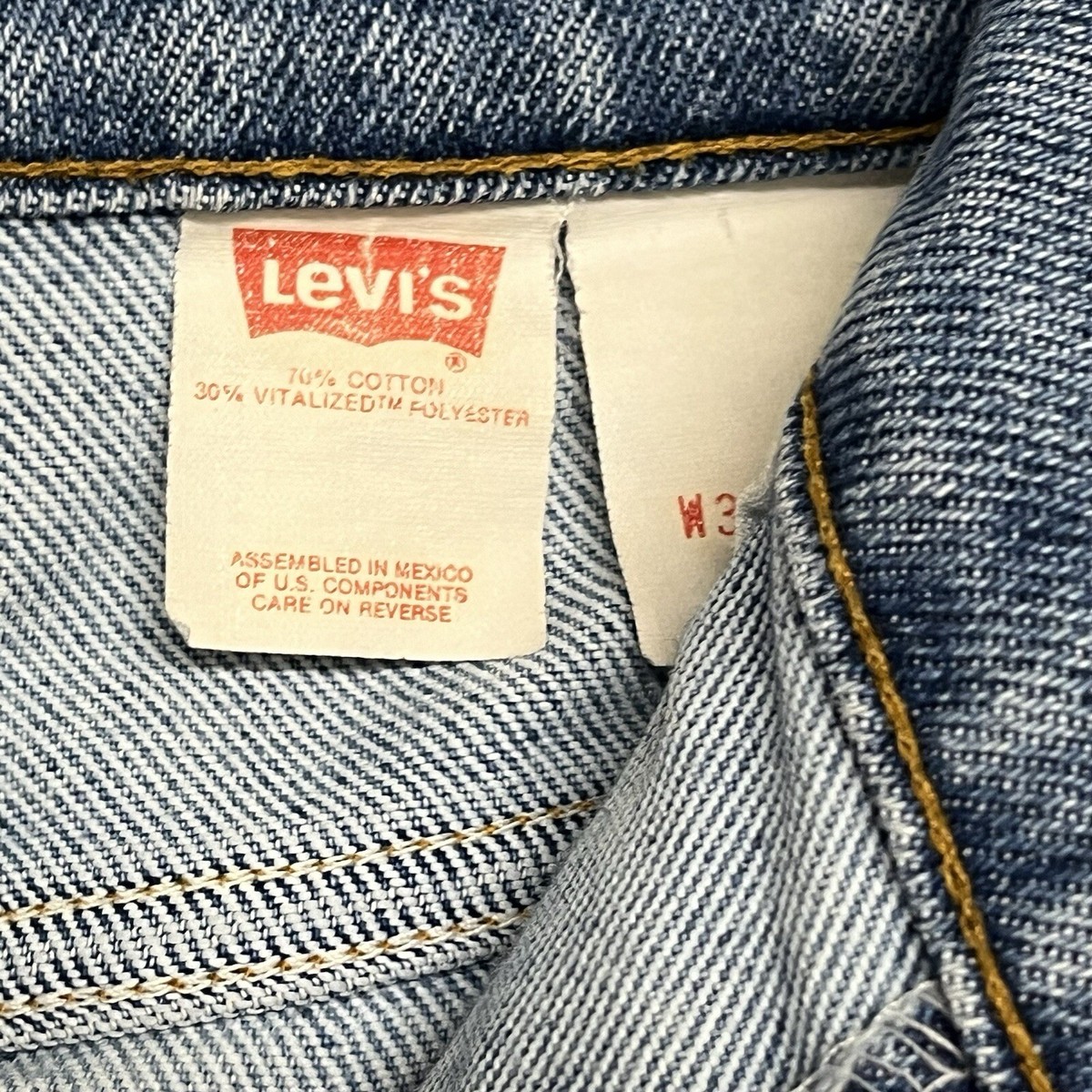 Vintage 80s Levi's Jeans Mens 36x34 Silver Medal 865 Blue Straight