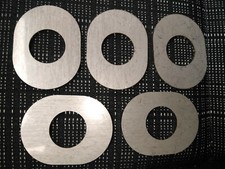 Edelstahlscheibe oval 34x43 mm. Loch 18mm D:2 mmm Ankerplatte Edelstahl