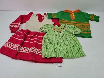2x Strickkleider 1x Pullover für Kinder/Baby Mode Fashion DDR Bekleidung #247522