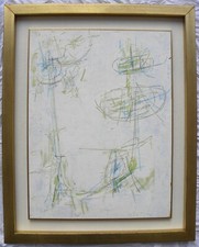 Achille PERILLI (Roma 1927–Orvieto 2021) Tempera e pastello cm 70x50 anno 1958