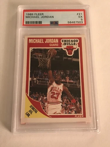 1989 Fleer Jordan PSA 5