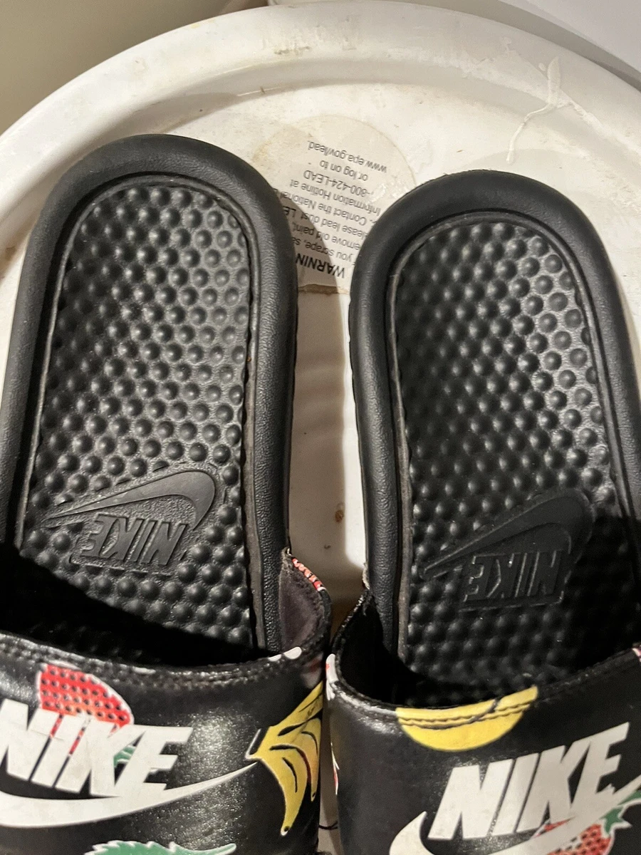 Nike slides with best sale fruit